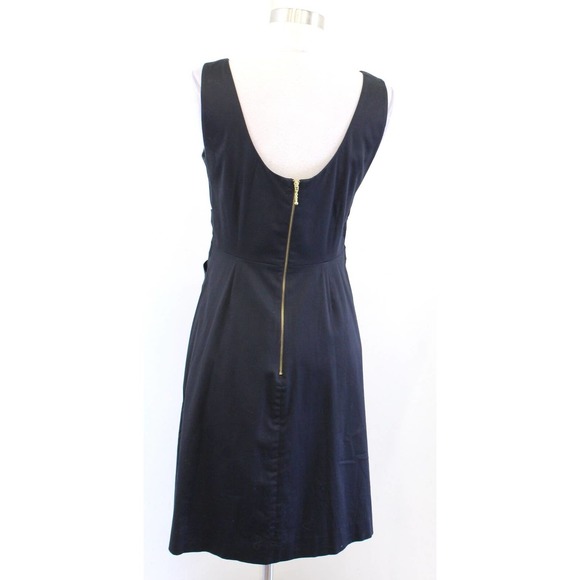 Kate Spade Jillian Black Bow Waist A Line Flared Dress Size 4 Cocktail Party - Picture 7 of 8